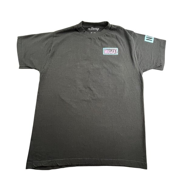 Disney Collection By NEFF Shirt Men's Medium Black Short Sleeve Mickey Mouse - Picture 2 of 9